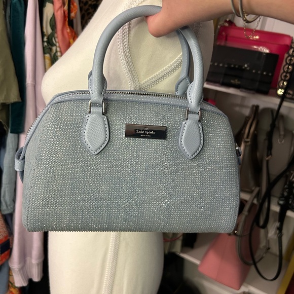 Kate Spade Madison Studded Denim Small Dolly Duffle crossbody bag — NWT! - Picture 2 of 4